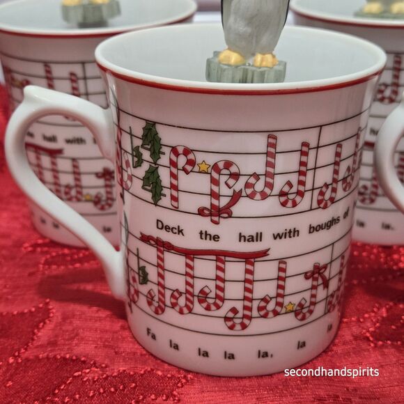 Deck The Halls With Penguins And Candy Canes.Dip Cups And Spreaders Christmas - Picture 2 of 15